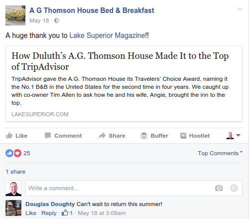 A G Thomson House Bed Breakfast_magazine